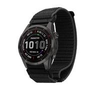 kwmobile Pulsera compatible con Garmin Instinct 2S / Fenix 8S / Fenix 7S / Fenix 6S - Correa de nylon para fitness tracker - negro