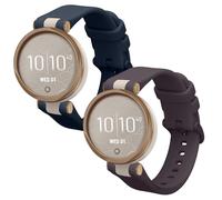 kwmobile Pulsera compatible con Garmin Lily Sport correa - 2x Correas de silicona flexible - Tamaño ajustable