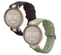 kwmobile Pulsera compatible con Garmin Lily Sport correa - 2x Correas de silicona flexible - Tamaño ajustable