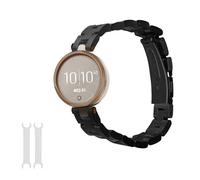 kwmobile Pulsera compatible con Garmin Lily Sport correa - Pulsera de metal para reloj inteligente - negro
