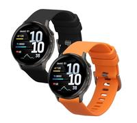 kwmobile Pulsera compatible con Garmin Venu 4 45mm correa - 2x Correas de silicona flexible - Tamaño ajustable