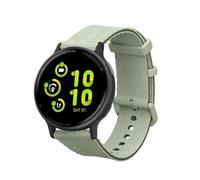 kwmobile Pulsera compatible con Garmin Venu Sq 2 Music/Sq 2 / Vivoactive 6 / Vivoactive 5 correa - 1x Correas de silicona flexible - Tamaño ajustable - verde grisáceo