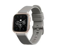 kwmobile Pulsera compatible con Garmin Venu Sq 2 Music/Sq 2 / Vivoactive 6 / Vivoactive 5 correa - 1x Correas de silicona flexible - Tamaño ajustable - gris