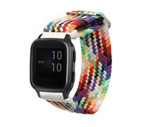 kwmobile Pulsera compatible con Garmin Venu Sq 2 Music/Sq 2 / Vivoactive 6 / Vivoactive 5 - Correa de nylon para fitness tracker - multicolor