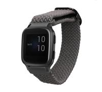 kwmobile Pulsera compatible con Garmin Venu Sq 2 Music/Sq 2 / Vivoactive 6 / Vivoactive 5 - Correa de nylon para fitness tracker - gris