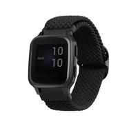 kwmobile Pulsera compatible con Garmin Venu Sq 2 Music/Sq 2 / Vivoactive 6 / Vivoactive 5 - Correa de nylon para fitness tracker - negro
