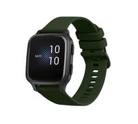 kwmobile Pulsera compatible con Garmin Venu Sq Music/Sq correa - 1x Correas de silicona flexible - Tamaño ajustable - verde oscuro