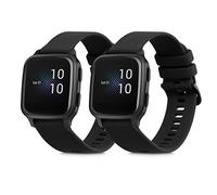kwmobile Pulsera compatible con Garmin Venu Sq Music/Sq correa - 2x Correas de silicona flexible - Tamaño ajustable