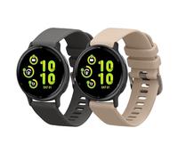 kwmobile Pulsera compatible con Garmin vivoactive 5 correa - 2x Correas de silicona flexible - Tamaño ajustable