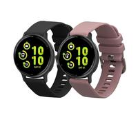 kwmobile Pulsera compatible con Garmin vivoactive 5 correa - 2x Correas de silicona flexible - Tamaño ajustable