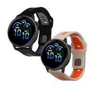 kwmobile Pulsera compatible con Garmin vivoactive 6 correa - 2x Correas de silicona flexible - Tamaño ajustable