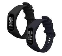kwmobile Pulsera compatible con Garmin vivosmart 5 / Smart 5 correa - 2x Correas de silicona flexible - Tamaño ajustable