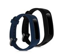 kwmobile Pulsera compatible con HONOR Band 3e correa - 2x Correas de silicona flexible - Tamaño ajustable