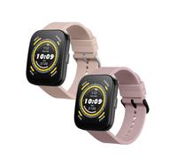kwmobile Pulsera compatible con Huami 22mm Amazfit Bip 6 / Bip 5 / GTS 3 / Balance 2 correa - 2x Correas de silicona flexible - Tamaño ajustable