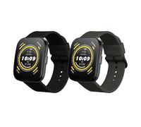 kwmobile Pulsera compatible con Huami 22mm Amazfit Bip 6 / Bip 5 Unity/Bip 5 / GTS 3 / Balance 2 / Helio Strap correa - 2x Correas de silicona flexible - Tamaño ajustable