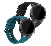 kwmobile Pulsera compatible con Huami Amazfit GTR (42mm) correa - 2x Correas de silicona flexible - Tamaño ajustable