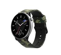 kwmobile Pulsera compatible con Huami Amazfit GTR Mini/GTS 4 Mini/GTS 3 / Amazfit Active 2 / Active Edge - Brazalete de silicona y TPU camouflage negro/verde claro/verde oscuro