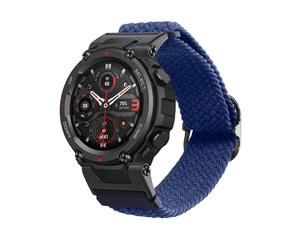 kwmobile Pulsera compatible con Huami Amazfit T-Rex/T-Rex Pro - Correa de nylon para fitness tracker - azul