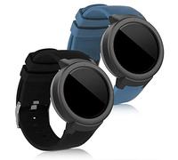 kwmobile Pulsera compatible con Huami Amazfit Verge/Verge Lite correa - 2x Correas de silicona flexible - Tamaño ajustable