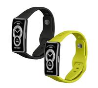 kwmobile Pulsera compatible con Huawei Band 10/9 / 8 correa - 2x Correas de silicona flexible - Tamaño ajustable