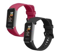 kwmobile Pulsera compatible con Huawei Band 4 correa - 2x Correas de silicona flexible - Tamaño ajustable