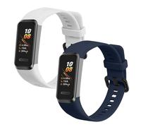 kwmobile Pulsera compatible con Huawei Band 4 correa - 2x Correas de silicona flexible - Tamaño ajustable