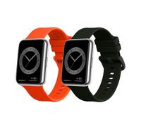 kwmobile Pulsera compatible con Huawei Watch Fit 2 correa - 2x Correas de silicona flexible - Tamaño ajustable