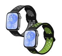 kwmobile Pulsera compatible con Huawei Watch Fit 3 correa - 2x Correas de silicona flexible - Tamaño ajustable