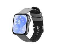 kwmobile Pulsera compatible con Huawei Watch Fit 3 / Fit 4 correa - 1x Correas de silicona flexible - Tamaño ajustable - negro/gris