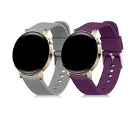 kwmobile Pulsera compatible con Huawei Watch GT 3 Pro 43mm / Watch GT3 42mm / GT2 42mm / MagicWatch 2 42mm correa - 2x Correas de silicona flexible - Tamaño ajustable