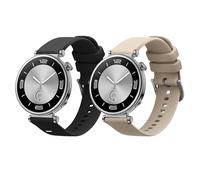 kwmobile Pulsera compatible con Huawei Watch GT5 41mm / GT5 Pro 42mm / Watch GT4 41mm correa - 2x Correas de silicona flexible - Tamaño ajustable