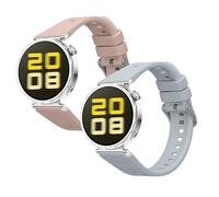 kwmobile Pulsera compatible con Huawei Watch GT5 41mm / GT5 Pro 42mm / Watch GT4 41mm correa - 2x Correas de silicona flexible - Tamaño ajustable
