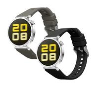 kwmobile Pulsera compatible con Huawei Watch GT5 41mm / GT5 Pro 42mm / Watch GT4 41mm correa - 2x Correas de silicona flexible - Tamaño ajustable