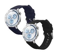 kwmobile Pulsera Compatible con Huawei Watch GT5 46mm / GT5 Pro 46mm Correa - 2X Correas de Silicona Flexible - Tamaño Ajustable