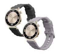 kwmobile Pulsera compatible con Huawei Watch GT6 41mm / GT5 Pro 42mm / GT5 41mm / GT4 41mm correa - 2x Correas de silicona flexible - Tamaño ajustable