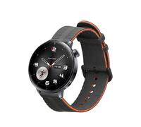 kwmobile Pulsera compatible con OnePlus Watch 3/2 / 2R / Oppo Watch X2 correa - 1x Correas de silicona flexible - Tamaño ajustable - negro/naranja