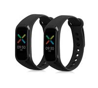 kwmobile Pulsera compatible con Oppo Band Sport correa - 2x Correas de silicona flexible - Tamaño ajustable