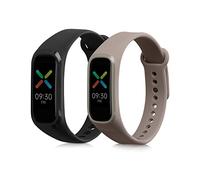 kwmobile Pulsera compatible con Oppo Band Sport correa - 2x Correas de silicona flexible - Tamaño ajustable