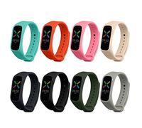 kwmobile Pulsera compatible con Oppo Band Sport correa - 8x Correas de TPU y silicona para smartwatch - Tamaño ajustable - Multicolor