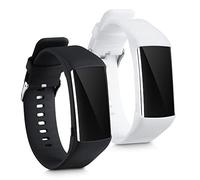 kwmobile Pulsera compatible con Polar A360 / A370 correa - 2x Correas de silicona flexible - Tamaño ajustable