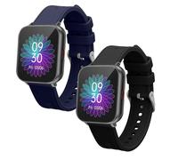 kwmobile Pulsera compatible con Ruimen H1 / D1 correa - 2x Correas de silicona flexible - Tamaño ajustable