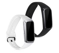 kwmobile Pulsera Compatible con Samsung Galaxy Fit (SM-R370) Correa - 2X Correas de Silicona Flexible - Tamaño Ajustable