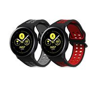 kwmobile Pulsera compatible con Samsung Galaxy Watch 4/5 / 6 Galaxy Watch 7 / FE correa - 2x Correas de silicona flexible - Tamaño ajustable