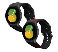 kwmobile Pulsera Compatible con Samsung Galaxy Watch 5 / Watch 5 Pro/Watch 6/6 Classic Correa - 2X Correas de Silicona Flexible - Tamaño Ajustable