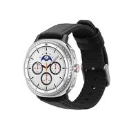 kwmobile Pulsera compatible con Samsung Galaxy Watch 8 Galaxy/Galaxy Watch 8 Classic 46mm correa - 1x Correas de cuero auténtico - Tamaño ajustable - negro