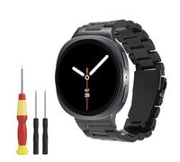 kwmobile Pulsera compatible con Samsung Galaxy Watch 8 Galaxy/Galaxy Watch 8 Classic 46mm correa - Pulsera de metal para reloj inteligente - negro