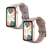 kwmobile Pulsera compatible con SHANG WING L2 correa - 2x Correas de silicona flexible - Tamaño ajustable