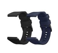 kwmobile Pulsera compatible con Withings ScanWatch 42mm / Steel HR 40mm / Horizon correa - 2x Correas de silicona flexible - Tamaño ajustable