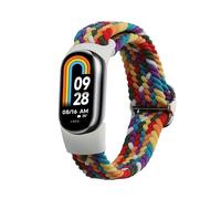 kwmobile Pulsera compatible con Xiaomi Mi Band 10 / Mi Band 9/8 - Correa de nylon para fitness tracker - multicolor