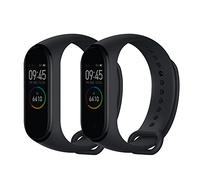 kwmobile Pulsera compatible con Xiaomi Mi Band 4 / Mi Band 3 correa - 2x Correas de silicona flexible - Tamaño ajustable